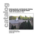 URI Undergraduate and Graduate Course Catalog 1998-1999 by University of Rhode Island
