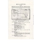 Bulletin of the Rhode Island Library Association  v. 1, no. 3