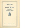 Bulletin of the Rhode Island Library Association v. 15, no. 2 by RILA