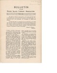 Bulletin of the Rhode Island Library Association v. 7, no. 1 by RILA