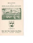 Bulletin of the Rhode Island Library Association v. 27, no. 1