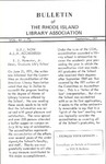 Bulletin of the Rhode Island Library Association v. 44, no. 2