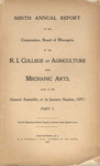 Annual Report 1897 by University of Rhode Island