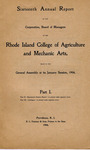 Annual Report 1904 Part I by University of Rhode Island