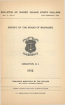 Annual Report 1915 by University of Rhode Island