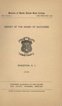Annual Report 1922 by University of Rhode Island