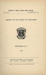 Annual Report 1923 by University of Rhode Island